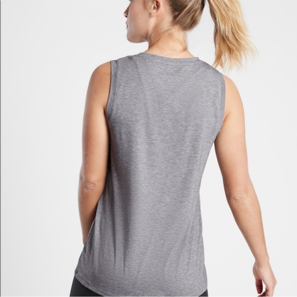 Athleta Vital Tank 2.0 Essence In Grey Heather Size Xs Petite Euc View 2